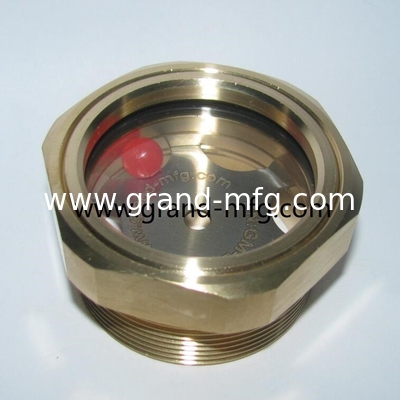 NPT hilo 1/2" 3/4" 1" bombas niveles de aceite de latón de trabajo pesado radiadores cúpula nivel de aceite del vidrio pluma de visualización medidor de aceite