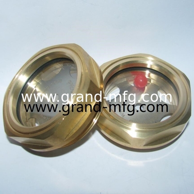 NPT hilo 1/2&quot; 3/8&quot; 3/4&quot; 1&quot; 3-D BULLSEYE COOLANT VISION GLASS SURGER tanque de bronce vidrio