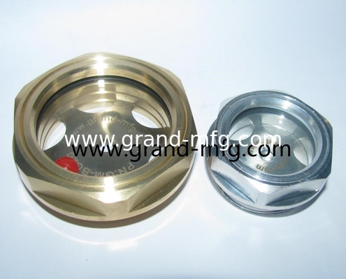 NPT hilo 1/2&quot; 3/8&quot; 3/4&quot; 1&quot; 3-D BULLSEYE COOLANT VISION GLASS SURGER tanque de bronce vidrio