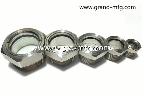 NPT 3/4&quot; BITZER refrigeración de acero fundido vidrio con bola roja fundido vidrio ventana vidrio fabricante de China