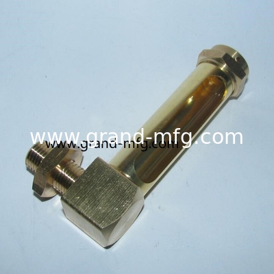 Medidor de nivel de aceite del tubo de latón de tipo L, cajas de cambios de reducción de engranajes de latón y de aluminio