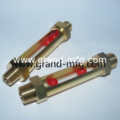 BSP hilo G1/4 G1/2 INCH indicadores de nivel de aceite de latón con marcas de nivel para el contenedor Cajas de engranajes medidor de nivel tubular GM-BG12 GM-BN14 GM-BN12