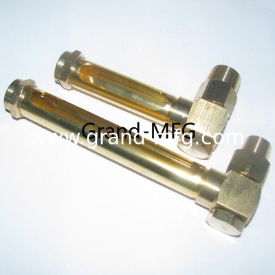 Medidor de nivel de aceite del tubo de latón de tipo L, cajas de cambios de reducción de engranajes de latón y de aluminio