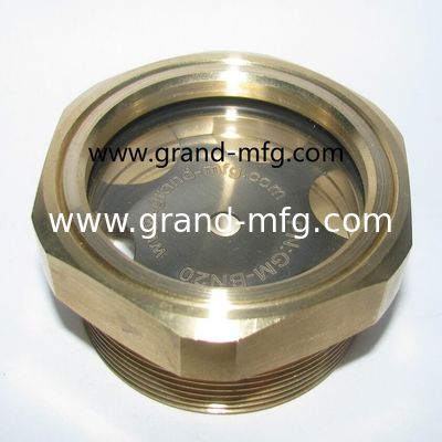 BSP 1 1/4&quot; de vidrio de vidrio de vidrio de vidrio de flujo de nivel de líquido medidor circular de nivel de aceite indicador de vidrio de vidrio para bombas personalizado
