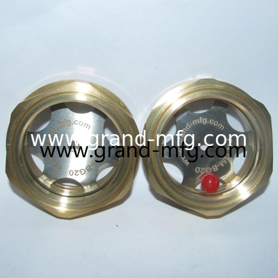 MNPT Thread 1/4&quot; 1/2&quot; 3/4&quot; 1&quot; 2&quot; Reducción planetaria Caja de engranajes Vidor de aceite Vidrio con vidrio templado 2Mpa presión OEM ODM