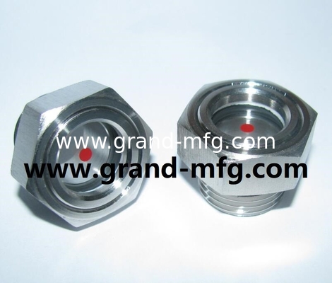 G3/4&quot; acero inoxidable 304 vidrio de vidrio hex de vidrio de vidrio de vidrio de nivel de aceite indicadores de nivel de aceite