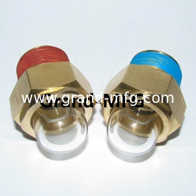 Vidrio de visualización de aceite de forma abovedada de uso pesado de latón medidor de nivel líquido de visualización NPT1/2&quot; NPT3/8&quot; NPT3/4&quot; NPT1&quot;