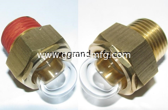 NPT BSP hilos de tubería masculino 1/2 &quot;radiador vidrios de nivel de aceite de vidrio con vidrio templado servicio OEM y ODM