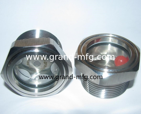 NPT 1/4 de pulgada de calidad alimentaria SS316 vidrio de nivel de fluido con ventana de visión grande SUS304 vidrio de vidrio medidor de aceite 1&quot; 2&quot; 3&quot;