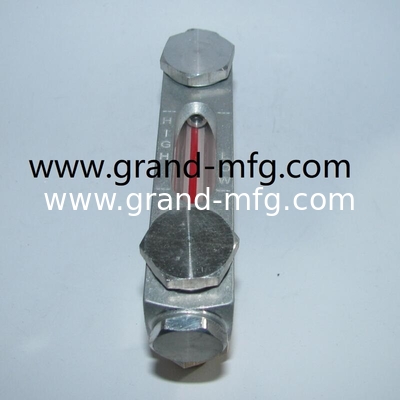 NPT 3/8 INCH Indicador de nivel de aceite de latón ligero con marcas de nivel para el contenedor de pared delgada,indicador de nivel de aceite