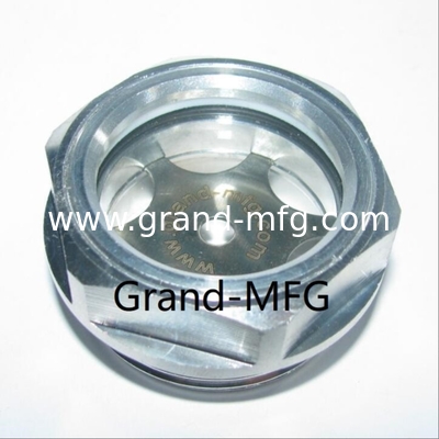 BSP rosca G1/2&quot; 3/4 &quot;reducidor Blower Hex Aluminio indicador de nivel de aceite vidrio de visión personalizado disponible