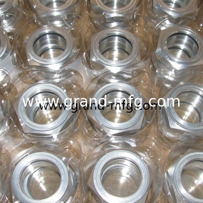 M22X1.5 M27X1.5 vidriera del punto de vista de la bomba de nivel de aceite medidor de fluido de aluminio vidriera de aceite vidrio resistir a la presión de 1Mpa