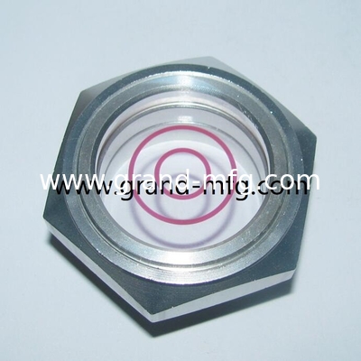 Vidrio de visualización de nivel de aceite de aluminio para FKM O-ring y vidrio de borosilicato perfecto para receptores de aceite y transmisión de energía