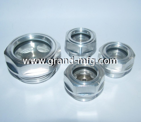 G1/2&quot; G3/4&quot; G1&quot; G1 1/4&quot; BSP soplador de rosca de aluminio con visor de aceite con marca roja central
