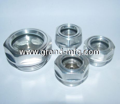 BSP G hilos 3/8" 3/4" soplador de aluminio anteojos de visualización de nivel de aceite con vidrio de 3 mm de aluminio anteojos de visualización de nivel de aceite de vidrio versátil y resistente a altas temperaturas y presión Tamaños personalizados