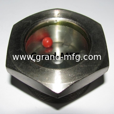 NPT 1&quot; BITZER refrigeración de acero fundido vidrio con bola roja fundido vidrio ventana vidrio fabricante de China