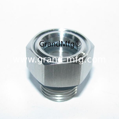 BSP G3/4&quot; SS304 vidrio de acero inoxidable vidrio de aceite sin reflector para compresores de reducción de aire con bomba de vacío