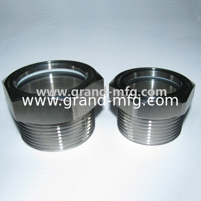 BSP hilo de tubería1 1/2 &quot;bomba de vacío SS316 vidrio indicador del nivel de aceite vidrio indicador del medidor de aceite reductor / compresor de aire gafas de visión