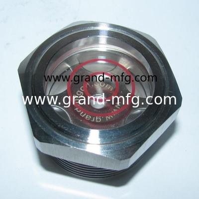 BSP G2 INCH SS304 Oil Sight Monitor de nivel de vidrio con ventana de visión grande y una tuerca de bloqueo SUS304 visor vidrio medidor de aceite