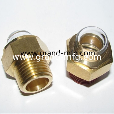 NPT macho hilos de tubería de 1 &quot; 3/4 ′′ bomba de vacío visor de vidrio indicador de nivel de aceite reducidor de vidrio de vidrio visor de compressor de aire