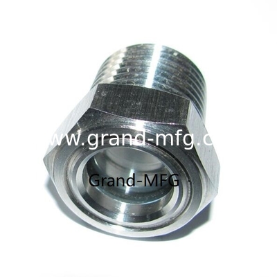 NPT 1/2&quot; SS304 vidrio de acero inoxidable vidrio de aceite sin reflector para compresores de reducción de aire con bomba de vacío
