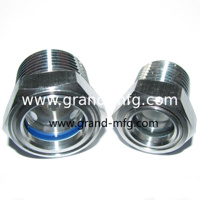 npt hilo de tubería1 1/2&quot; bomba de vacío SS316 vidrio indicador de nivel de aceite vidrio indicador de vidrio de reducción del medidor de aceite / compresor de aire