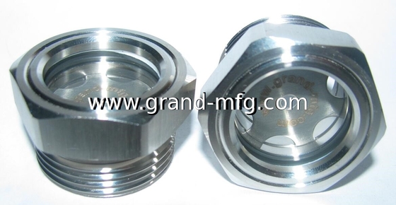 100 bar NPT 1/4 presión vidrio de visión de aceite de acero inoxidable SS304 100 bar para esterilizadores servicio OEM y ODM Vidrio de visión líquido de acero inoxidable