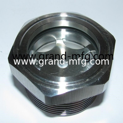 1500PSI de acero inoxidable vidrio de visión líquida de alto rendimiento 1&quot; NPT vidrio de aceite vidrio de vidrio medidores de flujo de fluido con bola roja