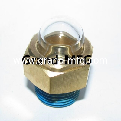 Hombres NPT hilos de tubería 3/8 pulgadas bomba de vacío de nivel de aceite vista indicador de vidrio reductor de aceite vista vidrio compressor de aire vista