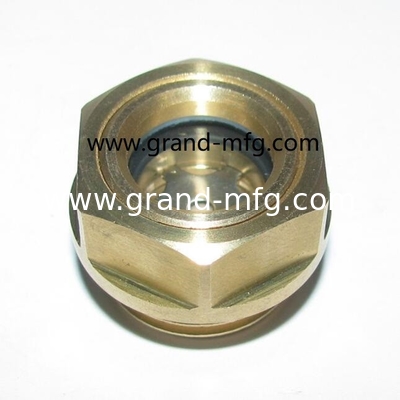 Hombres NPT hilos de tubería 3/8 pulgadas bomba de vacío de nivel de aceite vista indicador de vidrio reductor de aceite vista vidrio compressor de aire vista