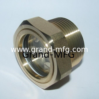 Hombres NPT hilos de tubería 1 1/2 " bomba de vacío de nivel de aceite vista indicador de vidrio reducidor de aceite vista vidrio compressor de aire vista