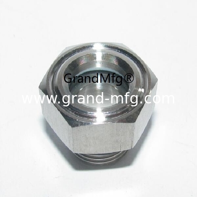 hilo macho NPT 3/4 ′′ SS304 vidrio de vista vidrio de aceite para reactor de autoclave de acero inoxidable de buques de laboratorio