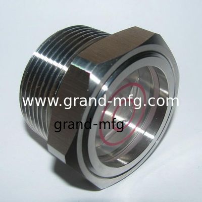 NPT,BSP,G hilo,Metric hilo1/2&quot;,3/4&quot;, 1&quot;, 2&quot;acero inoxidable 304 indicador de nivel de aceite anteojos de visión de acero inoxidable vidrio de visión líquido de acero inoxidable con vidrio borosilicato
