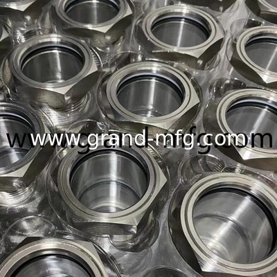 NPT de acero inoxidable de 2 pulgadas SS316 SS304 evaporador de observación anteojos de visión de nivel de aceite servicio OEM sin acabado GM-SSN10 GM-SSN20 GM-SSM60 GM-SSN114 GM-SSM26