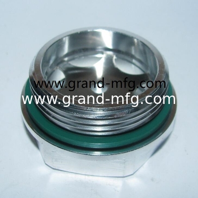 Hombre BSP G hilo 1/2 1/4 soplador de aluminio óleo de nivel de visión anteojos con vidrio de 3 mm fabricante profesional en China