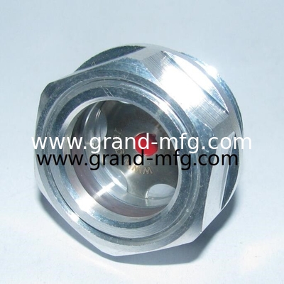 Hombre BSP G hilo 1/2 1/4 soplador de aluminio óleo de nivel de visión anteojos con vidrio de 3 mm fabricante profesional en China