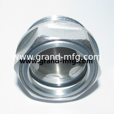 M27x1.5 M18X1.5 visor de color anodizante de aluminio de vidrio hex de tornillo con visor de nivel de aceite de vidrio indicadores de nivel de aceite