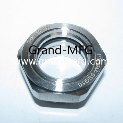 NPT1 1/4 de acero inoxidable SS304 flujo de agua de vidrio de nivel de líquido vidrio OEM servicio de aceite de nivel de vista del tapón personalizado