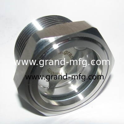 NPT hilo 1 1/2 pulgadas de acero inoxidable gafas de visión de aceite SS304 medidores de nivel de aceite servicio OEM y ODM