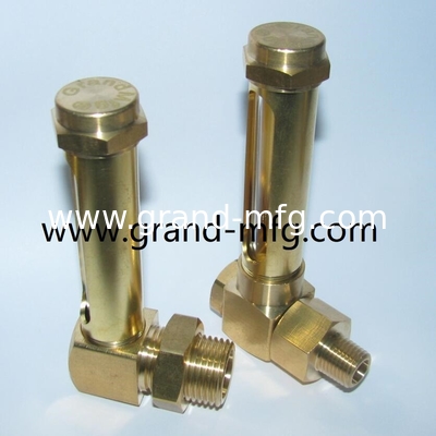 BSP hilo G1/4 G1/2 INCH indicadores de nivel de aceite de latón con marcas de nivel para el contenedor Cajas de engranajes medidor de nivel tubular GM-BG12 GM-BN14 GM-BN12