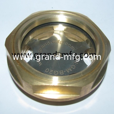 Vidrios de visión de latón del radiador M27 Vidrio de visión de aceite de latón Material y diseño de vidrio Perfecto para receptores de aceite y transmisión de energía Opciones de rosca NPTF y BSP