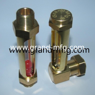 NPT de hilo masculino 3/8&quot; medidores de nivel de aceite de tubo de latón,Tubos de latón medidor de nivel de aceite hidráulico con tubo de vidrio para el depósito de radiador de la bomba de contenedor y más grande Mfg