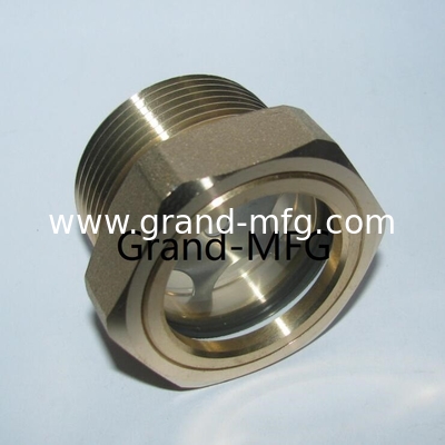 niveles de aceite y ventanas, caja de engranajes de latón aceite de vista del tapón de vidrio, reducción de los niveles de aceite de latón proveedor de hilo bsp G3/4 G1/2 INCH