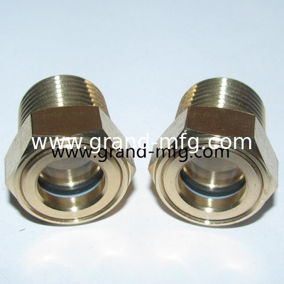 cúpula de latón vidrios de vidrio de aceite NPT 1/2 &quot; 3/4 &quot; personalizado disponible fabricante profesional en China