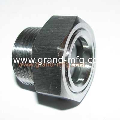 hilo métrico masculino M33x2 M33X1.5 de acero inoxidable macho de toro vidrio de visión de aceite para el medidor de nivel de aceite de la bomba industrial