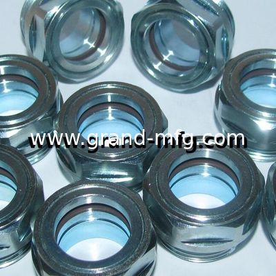 BSP vidrio de visualización de rosca 1/2",3/8"1/4,1" NPT indicadores de visualización de aceite de acero caja de cambios proveedor de vidrio de visualización de nivel de aceite