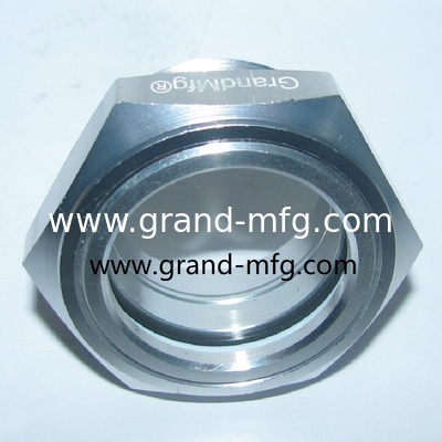 hilo métrico M16 M27 M33 M36 M42 compresor de aire Vidrio de visualización del indicador de nivel de aceite Aluminio Vidrio de visualización del nivel de aceite para reductores de velocidad y transmisión de potencia Tamaños personalizados y opciones OEM disponibles