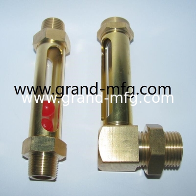 Medidores de nivel de aceite de latón en hilo NPT, BSP, G macho1/8&quot;,1/4&quot;,3/8&quot;,1/2&quot;3/4&quot;,1&quot;, con tubo de vidrio de cuarzoMedidor de nivel de aceite hidráulico para una fácil instalación