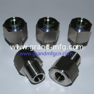 100 bar NPT 1/4 de presión de acero inoxidable vidrio de visión de aceite SS304 100 bar para vapores servicio OEM y ODM