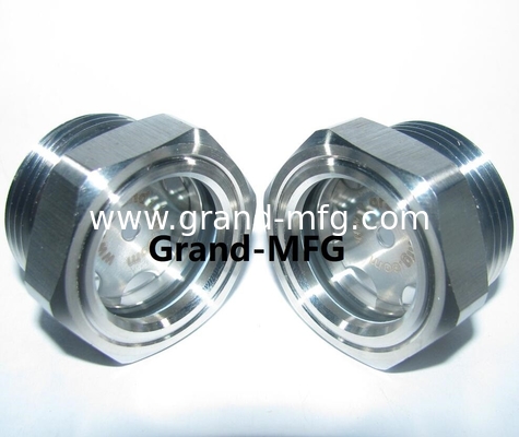 NPT rosca 2 pulgadas cajas de cambios de acero inoxidable vidrios de aceite SS304 medidor de nivel de aceite para el mercado de EE.UU. personalizado disponible